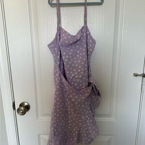 Floral Purple Mini Dress